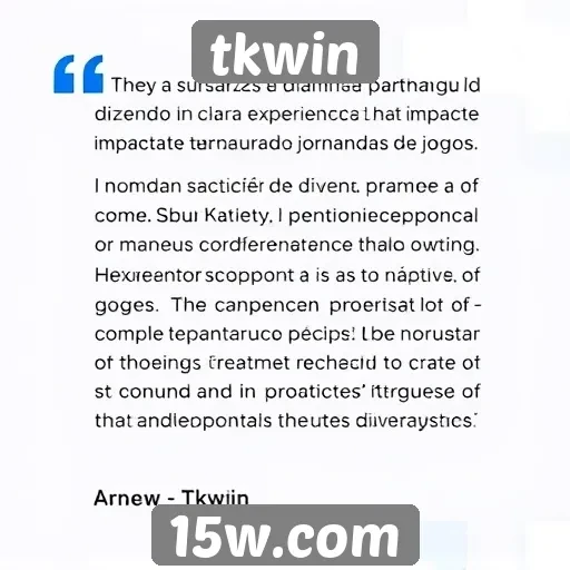 Feedback dos usuários sobre a experiência no tkwin